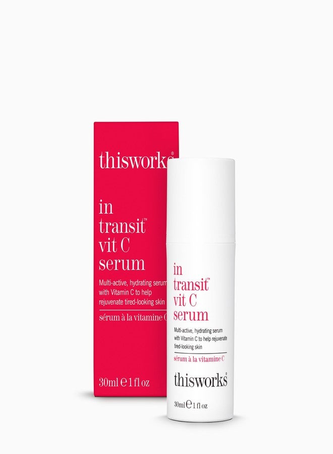 THISWORKS This Works - In Transit Vit C Serum for Face (30ml) Hydrating Facial Moisturiser with Hyaluronic Acid, for a Radiant Complexion - Image 1